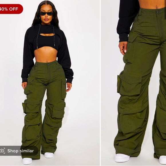 Oversized cargo pants - Picture 1 of 4